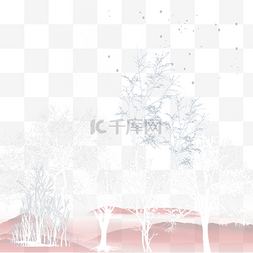 展架背景模板下载图片_背景山脉森林白色树下载