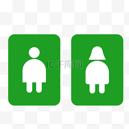 绿色装修矢量图图片_矢量创意简单公共洗手间图