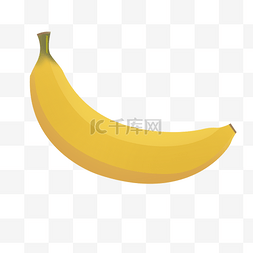 瓜果采摘图片_矢量黄色香蕉素材图