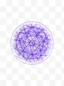 几何图形科技感紫色圆形互联网网