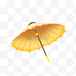 雨伞彩色图片_卡通古代雨伞免扣