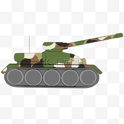 武器坦克手绘插画