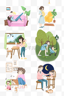 婴儿喂图片_母婴系列合集插画