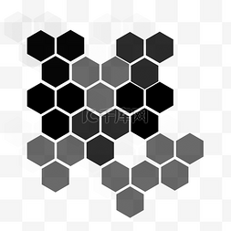 蜂巢背景图片_灰色科技蜂窝背景矢量图
