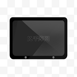 黑色平板电脑插画
