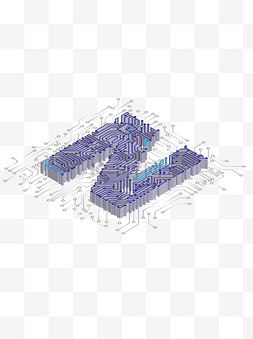 数字2设计图片_2.5D科技化N英文数字设计元素