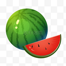 红色西瓜水果图片_红色西瓜水果
