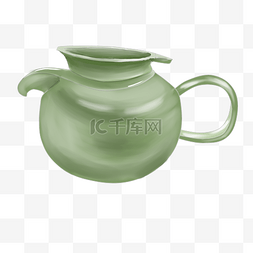 中国风茶壶手绘图片_中国风茶壶手绘插画
