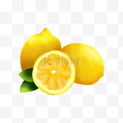 酸酸的图片_水果柠檬卡通插画