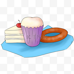 蛋糕免扣gif图片_创意美味蛋糕插画