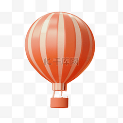 彩色圆弧热气球元素