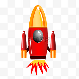 特色红色发射火箭