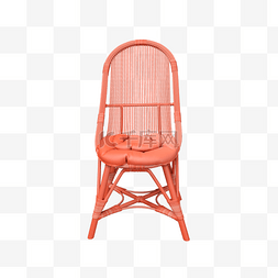 创意家居椅子图片_珊瑚红创意立体椅子