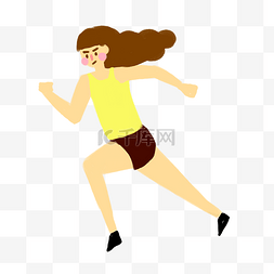 女生跑步锻炼身体