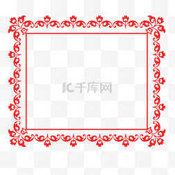大气简洁中国风图片_花朵正方形创意图框