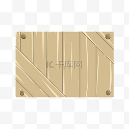 木纹公告图片_拼凑的木质公告板插画