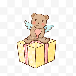 礼物礼盒小熊