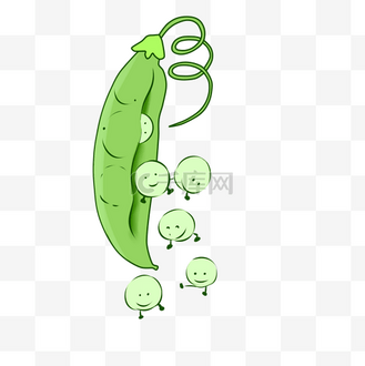 微笑的豌豆图片素材_豌豆表情蹦出来