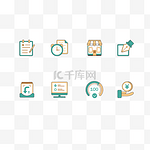 MEB风手绘小图标矢量图