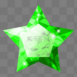 星星绿色图片_绿色星星宝石 