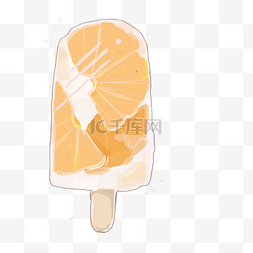 夏季冰饮宣传海报图片_夏天冰块水果卡通手绘