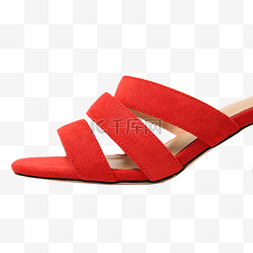 一只鞋图片_一只红色的女款鞋子