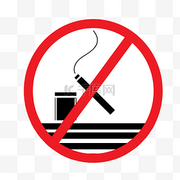 禁止吸烟打火机装饰警示牌