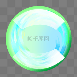 玻璃球透明气泡插画