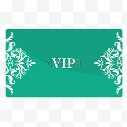 vip高级图片_扁平化VIP会员卡蓝色会员卡