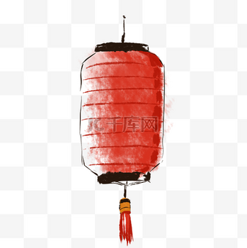 国风灯笼水墨图片_国风灯笼水墨素材-国风灯笼水墨图片大全-千库网