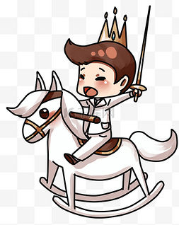 童话世界白马王子与白马