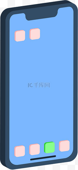 全2图片_2.5D全面屏手机图标矢量图