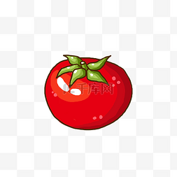 新手上路卡通图片_夏季水果蔬菜西红柿手绘小清新手