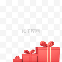 红色礼品包装盒图片_红色的礼品免抠图