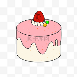 粉色蛋糕插钱罐插图