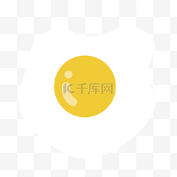 黄色圆形图标图片_煎鸡蛋图标