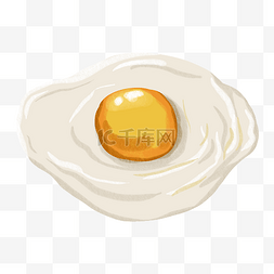食材插画图片_鸡蛋煎蛋食材插画