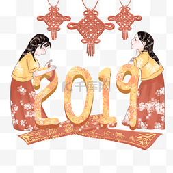 2019烟火图片_2019可爱女孩看烟火