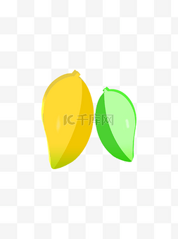 3D风卡通简约水果植物装饰芒果