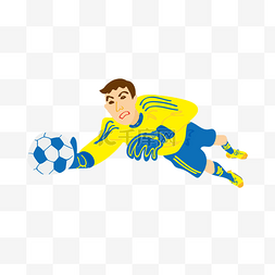 卡通刺激图片_俄罗斯世界杯多彩卡通手绘足球门