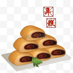 春节习俗年糕手绘