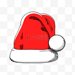 圣诞节圣诞帽子卡通装饰图案
