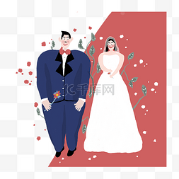 紫色浪漫婚礼图片_结婚婚礼西式婚纱礼服新人羞涩浪