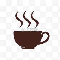 咖啡杯冒烟矢量图图片_咖啡杯简约图案png