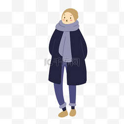 时尚保暖围巾图片_ 冬季少年