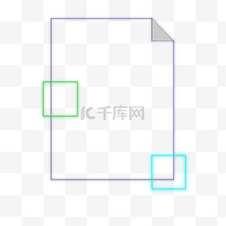 简约四边形边框图片_紫色几何图形矩形边框