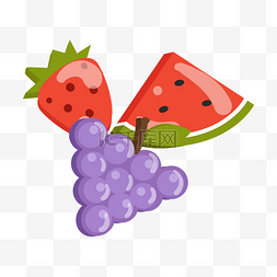  水果葡萄西瓜