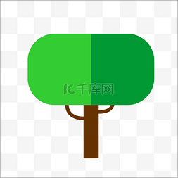 绿色树木边框