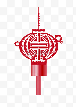 春节晚会小孩图片_手绘宫灯剪纸插画春节新年新春