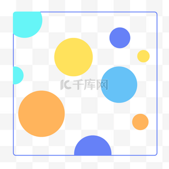 彩色圆形背景装饰